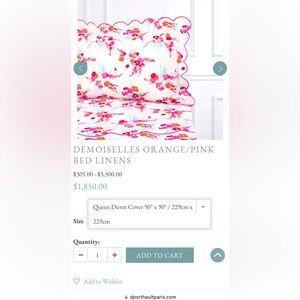 D. Porthault Paris bedding